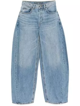 Джинсы со стразами Alexander Wang, синий