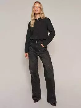 Джинсы со стразами relee MOS MOSH, темно-серый