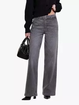 Джинсы со стразами SISLEY, серый