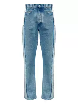 Джинсы со вставками MM6 Maison Margiela, синий