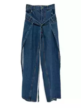 Джинсы со вставками Monse, синий