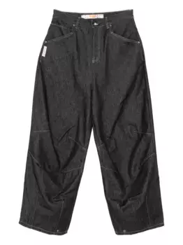 Джинсы со вставками PDF, синий