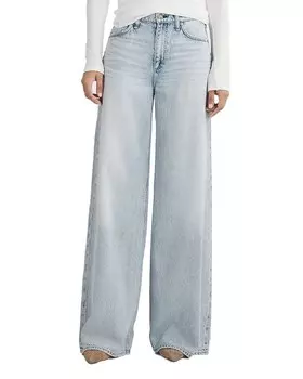 Джинсы Sofie Featherweight с высокой посадкой и широкими штанинами rag &bone в цвете Kierra rag & bone, синий