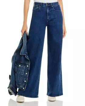 Джинсы Sofie High Stretch с высокой посадкой и широкими штанинами в цвете Jen rag & bone, цвет Blue