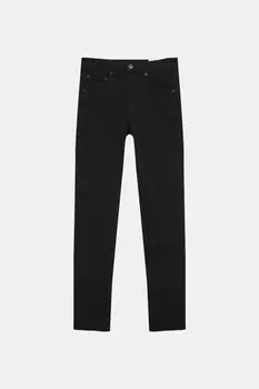 Джинсы средней посадки Pull&Bear Push Up, черный