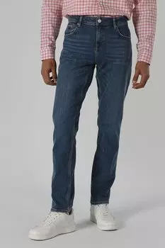 Джинсы средней посадки с контрастной строчкой Colin'S, синий