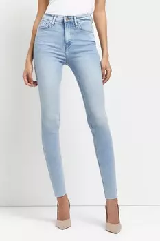Джинсы средней посадки скинни River Island, синий