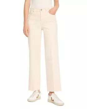 Джинсы средней посадки Wide Leg из парусины NIC+ZOE, белый