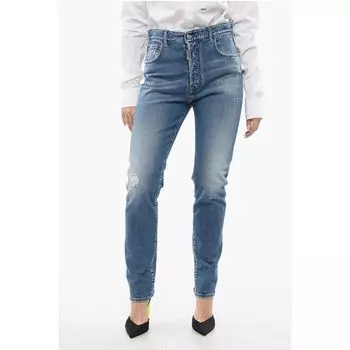 Джинсы средней потертости 642 Fit 15 см Dsquared2, Light Blue