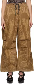 Джинсы SSENSE Exclusive Brown Hearts Anna Castellano