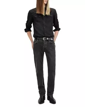Джинсы стандартного кроя ALLSAINTS Iggy черного цвета, черный