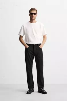Джинсы стандартного кроя ZARA, цвет charcoal
