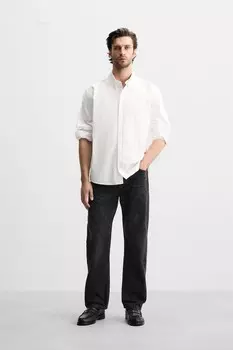 Джинсы стандартного кроя ZARA, цвет Charcoal