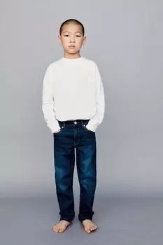 Джинсы стандартного кроя ZARA, синий