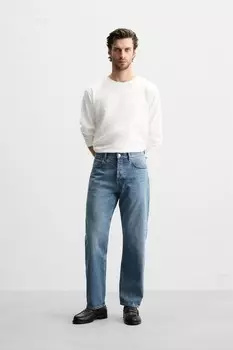 Джинсы стандартного кроя ZARA, синий