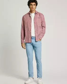 Джинсы Stanley мужские зауженные из эластичной ткани Pepe Jeans, синий