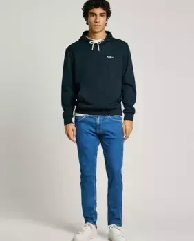 Джинсы Stanley мужские зауженные из эластичной ткани Pepe Jeans, синий