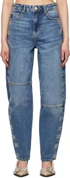 Джинсы Stary Blue Sparkle GANNI