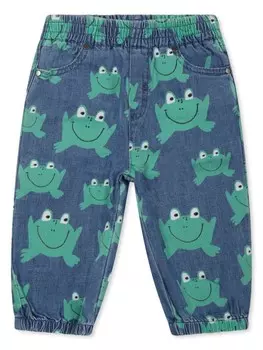 Джинсы Stella McCartney Kids с графическим принтом, синий