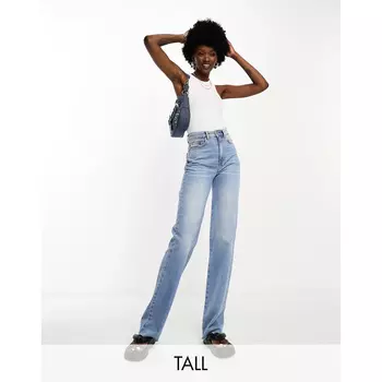 Джинсы Stradivarius Tall 90s Dad In Vintage, голубой