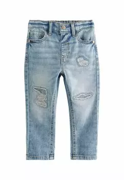 Джинсы Straight Leg DISTRESSED Next, цвет light blue denim