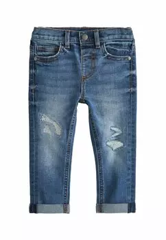 Джинсы Straight Leg DISTRESSED Next, цвет mid blue denim