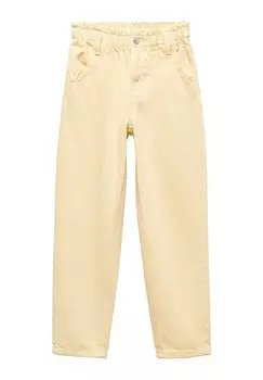 Джинсы Straight Leg Mango Kids, цвет pastel yellow