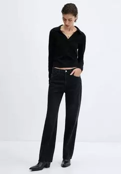 Джинсы Straight Leg MATILDA Mango, цвет black denim