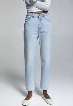 Джинсы Straight Leg MOM PULL&BEAR, цвет blue denim