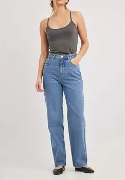 Джинсы Straight Leg NA-KD, цвет mid blue