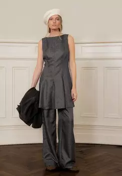 Джинсы STRAIGHT MID WAIST NA-KD, серый