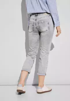 Джинсы STREET ONE 7/8, 5 карманов, цвет Light Grey Soft Washed