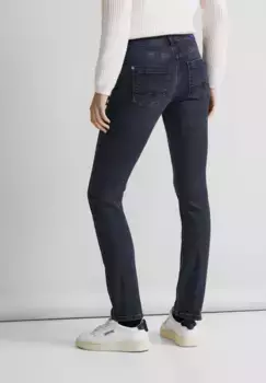 Джинсы STREET ONE комфортного кроя, средняя талия, цвет Authentic Blue Black Wash