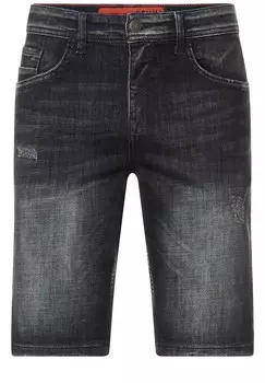 Джинсы Street One MEN Regular Jeans, черный/черный деним