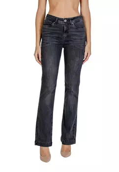 Джинсы Street One с эффектом потертости, черный