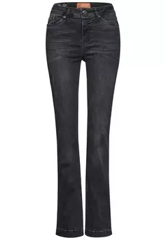 Джинсы STREET ONE Slim fit Jeans, черный деним