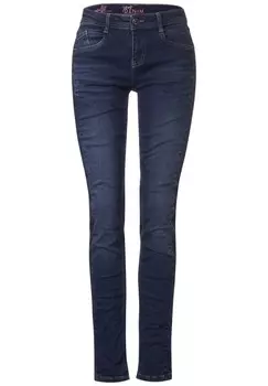 Джинсы STREET ONE Slim fit Jeans Jane, синий деним