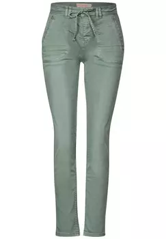 Джинсы STREET ONE Slim fit Jeans, оливковый