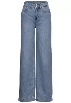 Джинсы STREET ONE Wide leg Jeans, синий деним