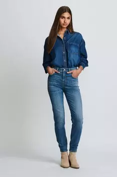 Джинсы стрейч Mom Comfort Next, синий