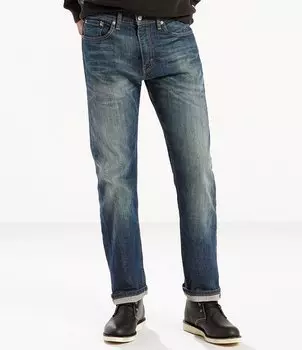 Джинсы-стрейч обычного кроя Levi's 505, синий
