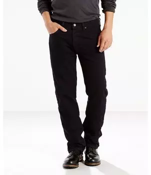 Джинсы стрейч оригинального кроя Levi's Big & Tall 501 Stretch, черный