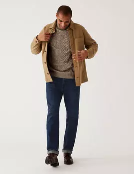 Джинсы стрейч прямого кроя в винтажном стиле Marks & Spencer