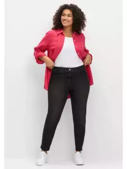 Джинсы-стрейч Sheego "больших размеров", изготовленные из сверхгибкого качества, черный