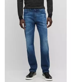 Джинсы-стретч обычного кроя BOSS Maine3 Hugo Boss, синий