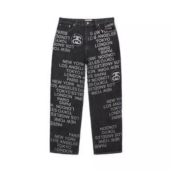 Джинсы Stussy Big Ol' City Link Denim Jean, черный