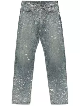 Джинсы SUGARHILL с эффектом брызг краски, синий
