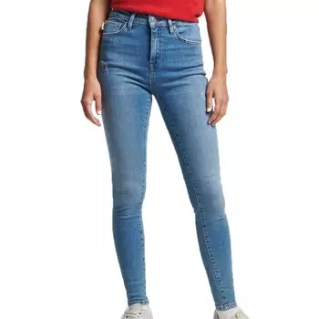 Джинсы Superdry Skinny high waist, синий
