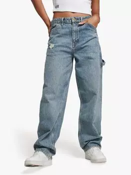 Джинсы Superdry Vintage Carpenter из органического хлопка, цвет Sycamore Mid Stone