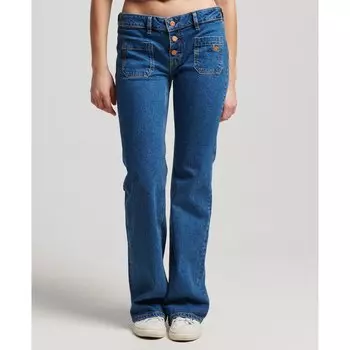 Джинсы Superdry Vintage Low Rise Slim Flare, синий